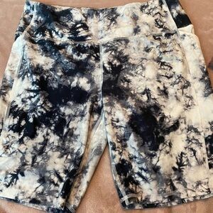 DSG Blue and White Tie-Dye Shorts